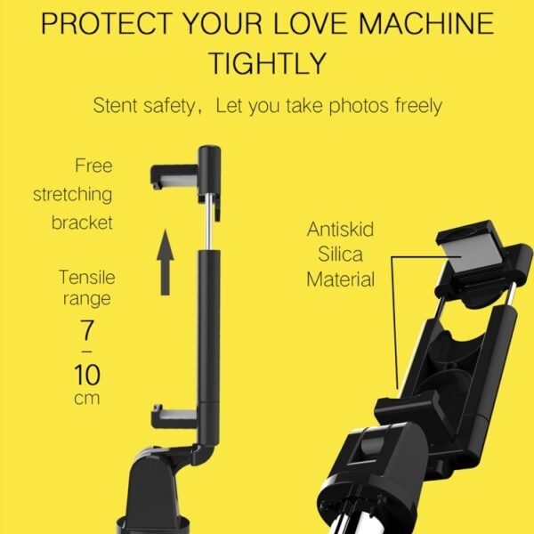 K07 Bluetooth 4.0 Mobile Phone Adjustable Bluetooth Selfie Stick Self-timer Pole Tripod - Image 10