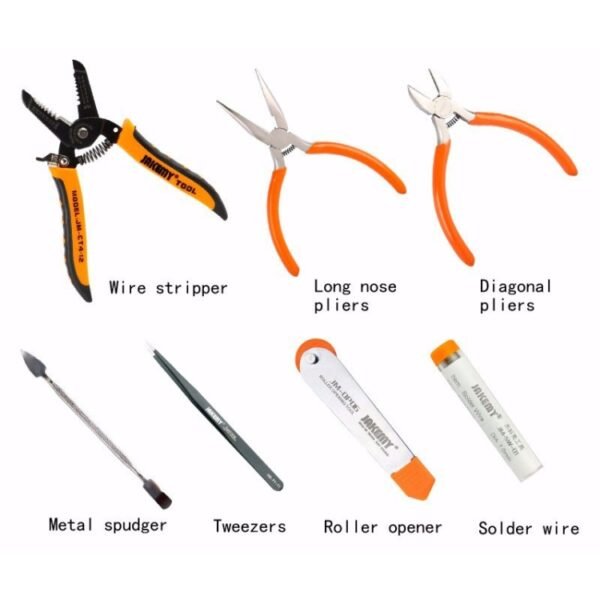 JAKEMY JM-P14 Welding Repair Tools Set Toolbox Bag Wire Stripper Pliers Screwdriver, US Plug - Image 2