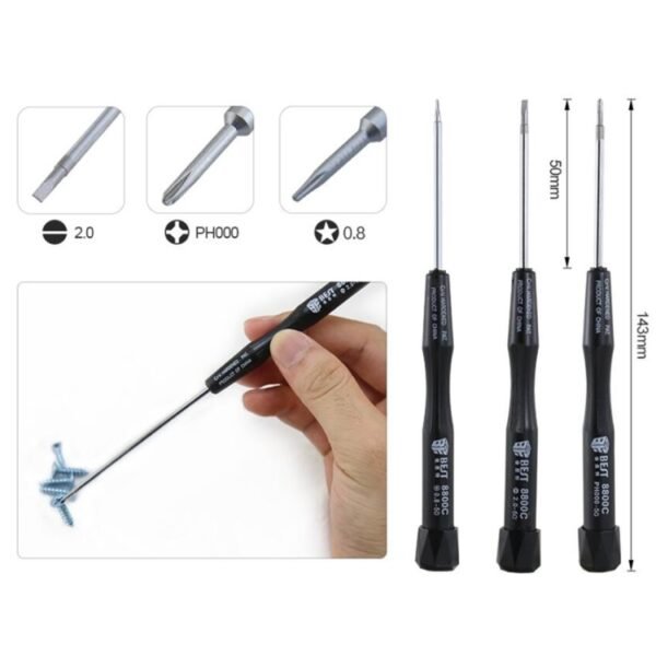 10 in 1 BEST BST-605 Tool Kit Disassemble Opening Tools For iPhone 3 / 4 / 4S / 5 - Image 3