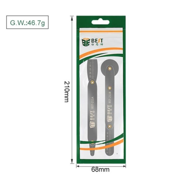 BEST BST-211A/B Universal Mobile Phone Repair Opener Tool Metal Disassemble Crowbar Metal Steel Pry Tool Set - Image 4