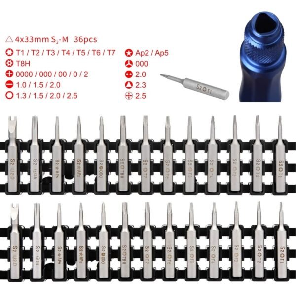 Kaisi K-1936 36 in 1 Precision Screwdriver Set Electronic Repair Tool Kit - Image 4