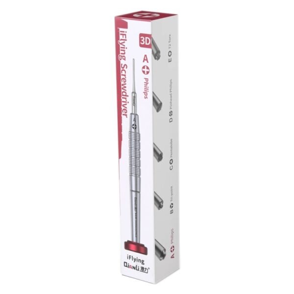 Qianli iFlying 3D Aluminum Handle Anti-slip Screwdriver, Pentalobe, Philips, Tri-point, Pentalobe - Image 8