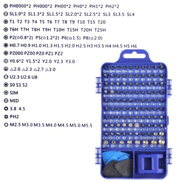 115 in 1 Screwdriver Repair Tools Kit - Image 7