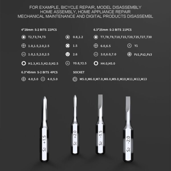 JAKEMY JM-6125 60 in 1 Professional Screwdriver Set - Image 5