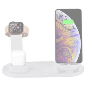 HQ-UD15 Rotatable Wireless Charging Base with Stand for Phones / iWatches / AirPods (Silver), Silver (with wireless charging), without Wireless Charging White, without Wireless Charging Black, White (with wireless charging)...