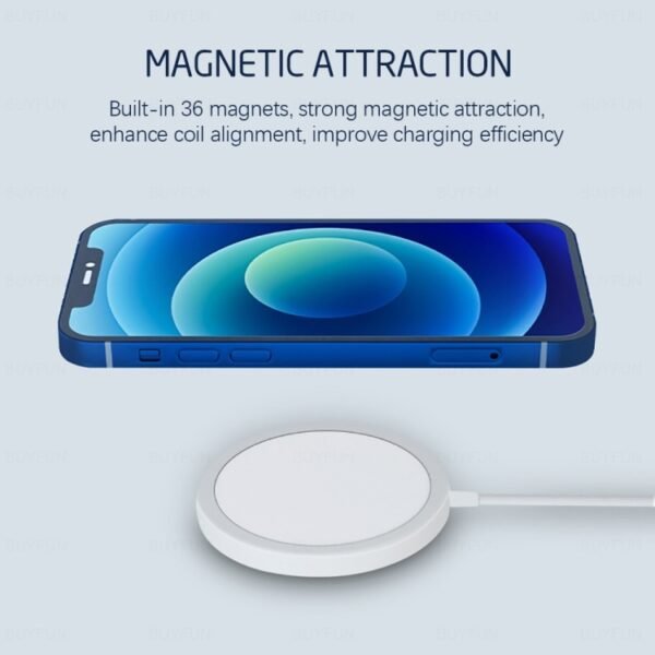 XJ-31 2 in 1 15W Magnetic Wireless Charger + PD 20W USB-C / Type-C Travel Charger Set for iPhone 12 Series, EU Plug, US Plug, UK Plug - Image 4