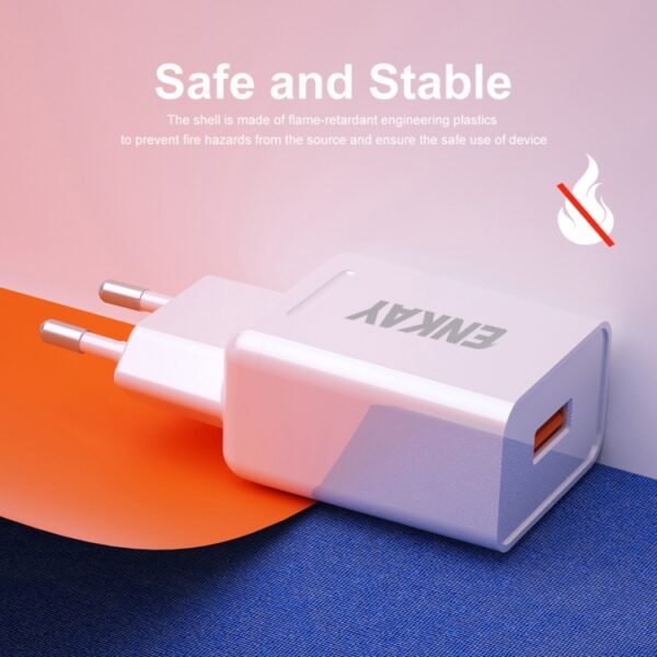 ENKAY Hat-Prince T033 18W USB QC 3.0 Fast Charging Travel Charger Power Adapter, EU Plug - Image 3
