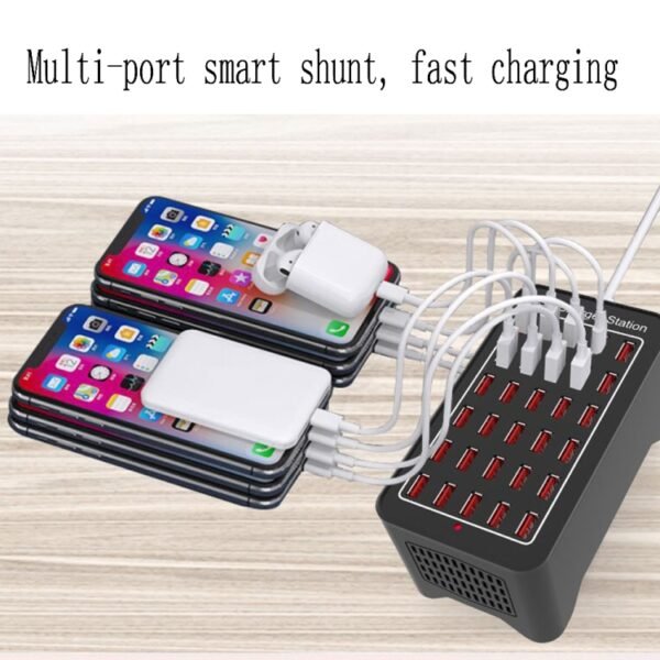 XLD-A7 150W 30 USB Ports Fast Charger Station Smart Charger, AC 110-240V, 150W 30 USB Ports EU Plug, 150W 30 USB Ports US Plug, 150W 30 USB Ports AU Plug, 150W 30 USB Ports UK Plug - Image 4