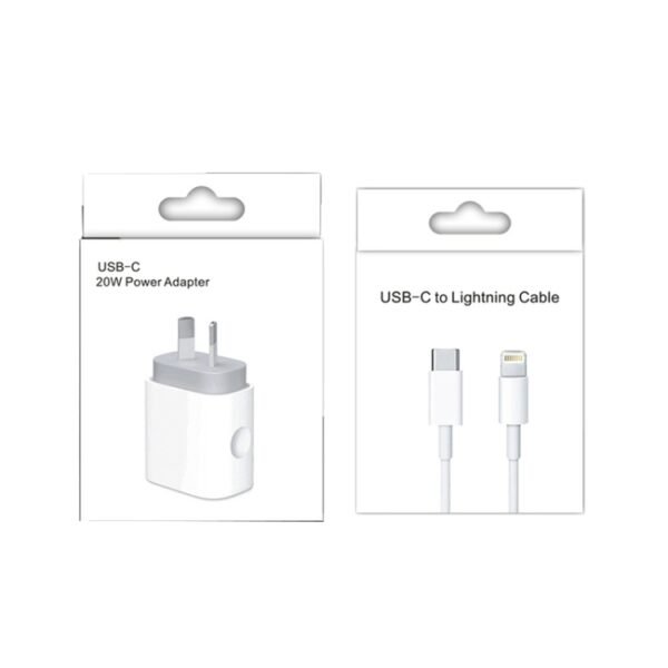 PD 20W PD 3.0 Travel Fast Charger Power Adapter with USB-C / Type-C to 8 Pin Fast Charge Data Cable, AU Plug - Image 4