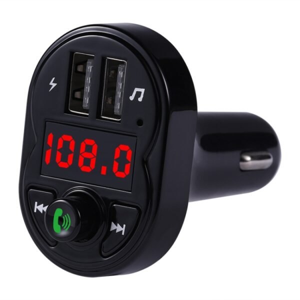 X1 Car Handsfree Kit FM Transmitter Wireless Audio Receiver MP3 Player Dual USB Fast Charger - Image 2