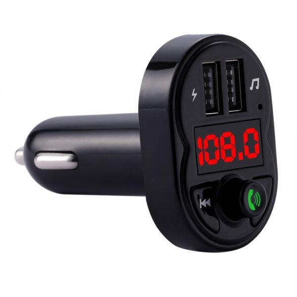 X1 Car Handsfree Kit FM Transmitter Wireless Audio Receiver MP3 Player Dual USB Fast Charger - Image 4