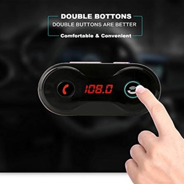 C8 Car Wireless FM Transmitter Modulator Bluetooth  Charger Kit AUX Hands Free Mini MP3 Music Player - Image 4