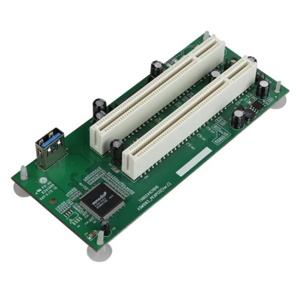 PCIe to Dual PCI Slot Adapter Card USB 3.0 Expansion Card - Image 2