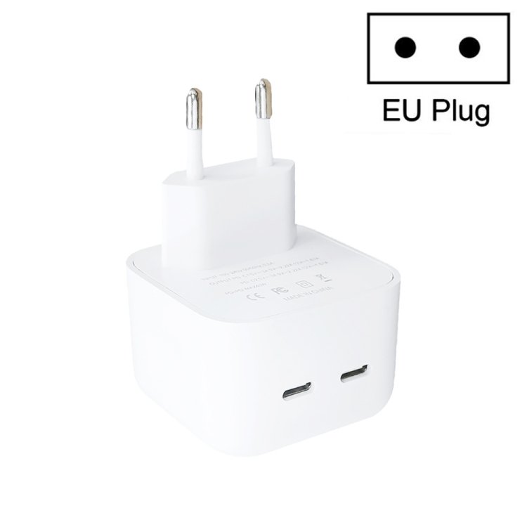 SDC-40W Dual PD USB-C / Type-C Charger for iPhone / iPad Series,, EU Plug, US Plug, UK Plug