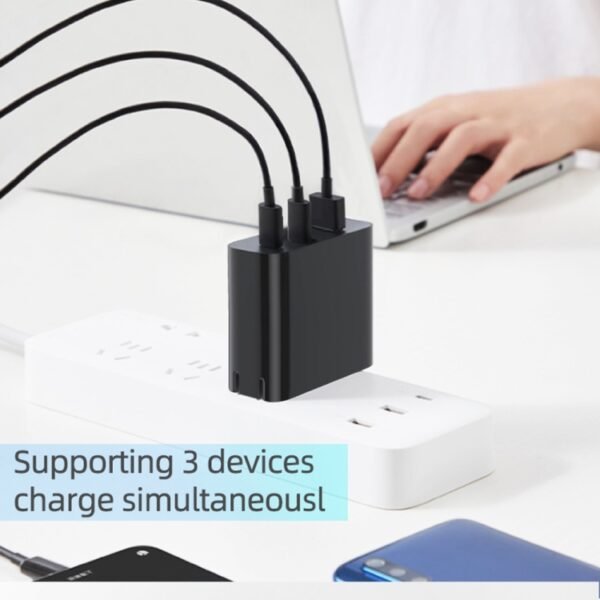 40W Dual PD + QC3.0 Ports Charger with Type-C to 8 Pin Data Cable, EU Plug + 8 Pin Cable, US Plug + 8 Pin Cable - Image 5
