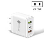 45W PD3.0 + 2 x QC3.0 USB Multi Port Quick Charger, US Plug, US Plug