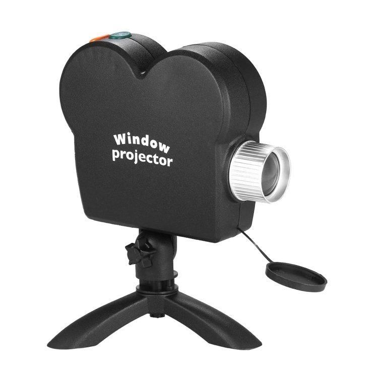 Christmas Halloween Laser Projector Mini Window Home Theater Projector, EU Plug