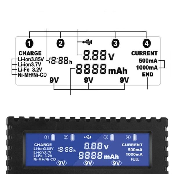 HTRC CH4 Multifunctional Li-ion Battery Charger - Image 5