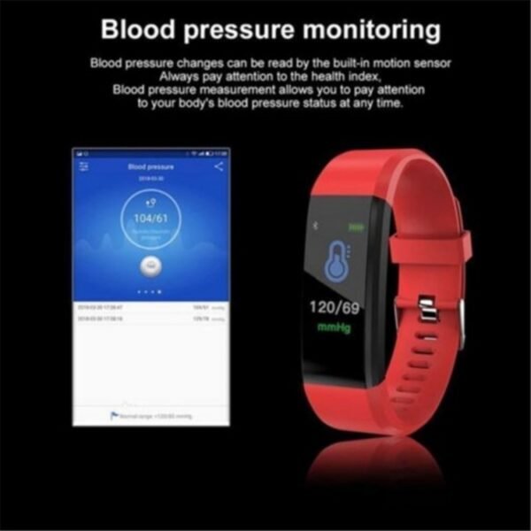 ID115 0.96 inch OLED Screen Smart Watch Wristband Pedometer Sport Fitness Tracker bracelet, ID115 Black, ID115 Red, ID115 Green, ID115 Purple, ID115 Blue - Image 6