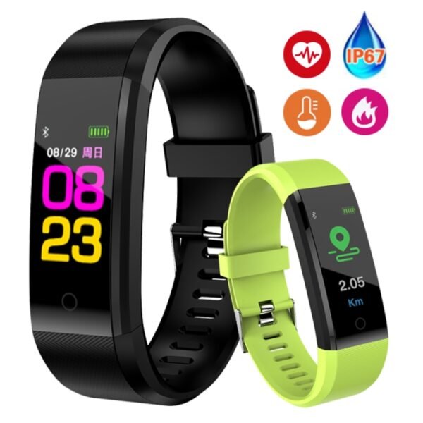 ID115 Plus Smart Bracelet Fitness Heart Rate Monitor Blood Pressure Pedometer Health Running Sports SmartWatch for IOS Android, ID115 Plus Black, ID115 Plus Purple, ID115 Plus Blue, ID115 Plus Red, ID115 Plus Dark Blue - Image 2