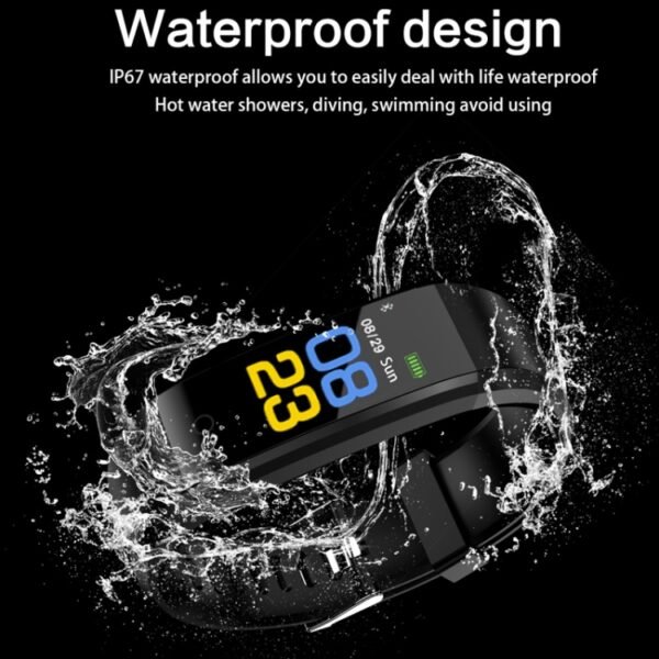 ID115 Plus Smart Bracelet Fitness Heart Rate Monitor Blood Pressure Pedometer Health Running Sports SmartWatch for IOS Android, ID115 Plus Black, ID115 Plus Purple, ID115 Plus Blue, ID115 Plus Red, ID115 Plus Dark Blue - Image 7