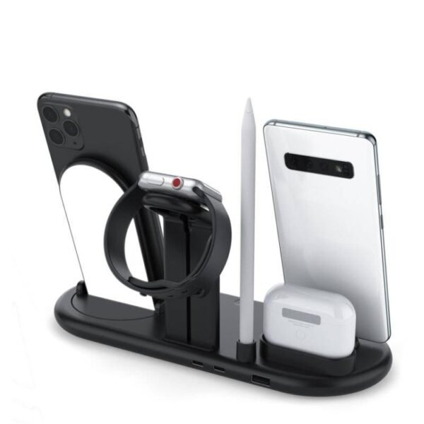 HQ-UD20 Mobile Phone Watch Multi-Function Charging Stand Wireless Charger for Phones & Apple Watch & Airpods, HQ-UD20 - Image 3