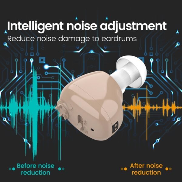 Z-12 Rechargeable In-Ear Sound Amplifier Hearing Aid with USB Cradle Charger - Image 4