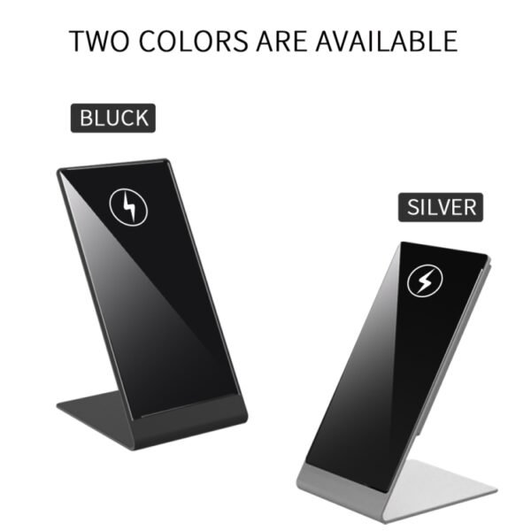 Y13 15W Magnetic Wireless Mobile Phone Holder Charger for iPhone, Black, Silver - Image 2