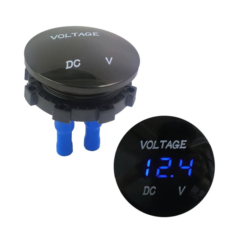 DC12-24V Automotive Battery DC Digital Display Voltage Meter Modified Measuring Instrument, DC12-24V(Blue Light), DC12-24V(Red Light), DC12-24V(Green Light), DC12-24V(White Light), DC12-24V(Orange Light)