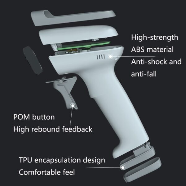 Deli 14880S Commodity Barcode Scanner Supermarket Express Wired Scanner, White, Black - Image 5