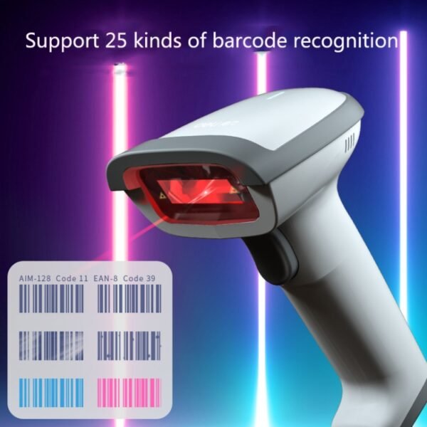 Deli 14880S Commodity Barcode Scanner Supermarket Express Wired Scanner, White, Black - Image 7