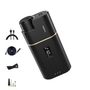 YANTU A31 Car Smart Digital Display Air Pump Electric Portable Tire Pump, Specification：, A31 Wireless Version Black