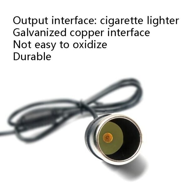 5V Turn 12V USB To Cigarette Lighter Socket Female Head Driving Recorder Mobile Power Cord, Specification: 1.2m, 2m, 3m - Image 5