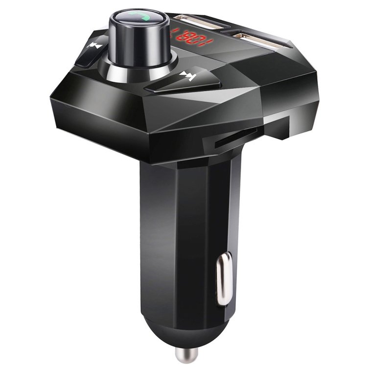 G18 Car Bluetooth Hands-Free MP3 Player Dual USB Bluetooth Charge FM Transmitter Bluetooth Receiver, G18