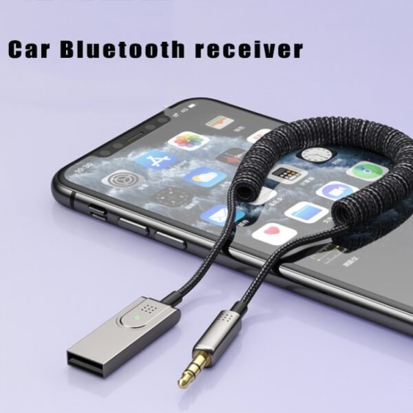 BY301 AUX Car Bluetooth 5.0 Receiver Mobile Call Bluetooth Adapter - Image 3
