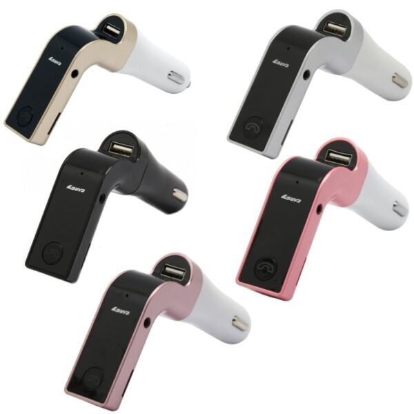 G7 Car Hands-Free Bluetooth FM Player MP3, G7 Gold, G7 Silver, G7 Black, G7 Pink, G7 Rose Gold - Image 2