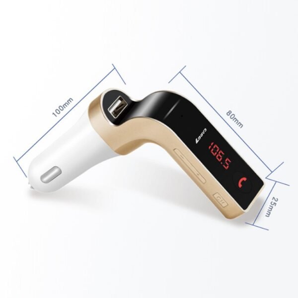 G7 Car Hands-Free Bluetooth FM Player MP3, G7 Gold, G7 Silver, G7 Black, G7 Pink, G7 Rose Gold - Image 3