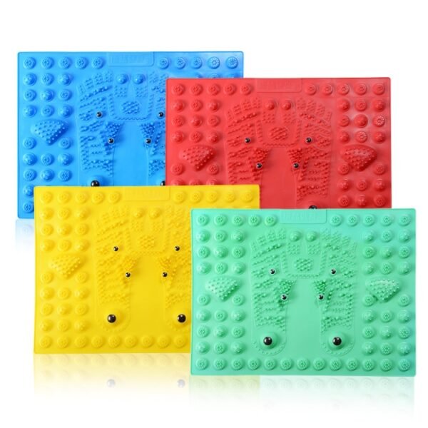 Fitness Toe Pressing Board Foot Magnetic Therapy Massage Pad, Blue, Green, Yellow, Red - Image 2