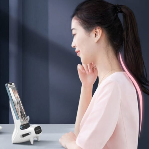 15W Desktop Vertical Loudspeaker Wireless Charging Stand for 4.5-11 Inch Mobile Phone Tablet - Image 7