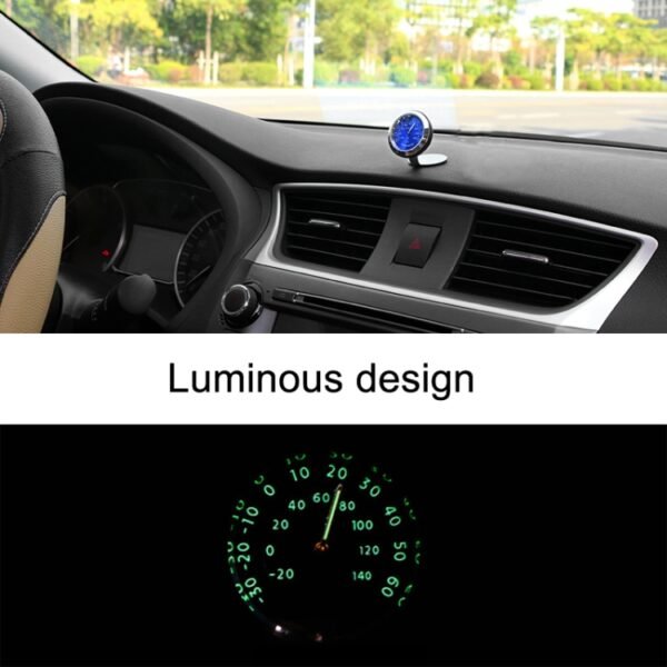 Night Light Car Thermometer Metal Ornaments, Gold Thermometer, Black Thermometer, Blue Thermometer - Image 4