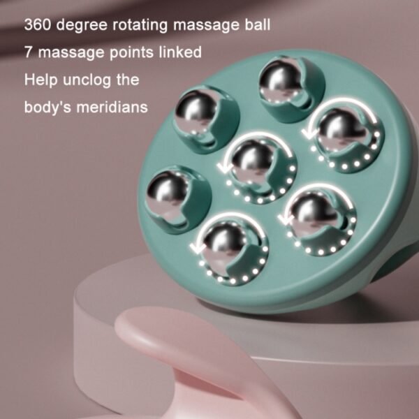 Calf Muscle Relaxation Abdominal Ball Meridian Massager, Color:, Orange Steel Ball OPP, Green Steel Ball OPP, Pink Steel Ball OPP, Blue Steel Ball OPP, Orange Magnetic Ball OPP, Green Magnetic Ball OPP, Pink Magnetic Ball OPP, Blue Magnetic Ball OPP - Image 2