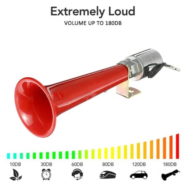 180DB Car Super Loud Air Horn Bird Call Single Pipe Air Whistle Horn - Image 6