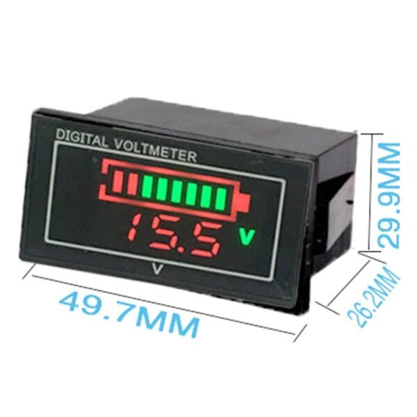 Car Waterproof DC Digital Voltmeter Battery Percentage Display, Car Voltmeter Battery Percentage - Image 2