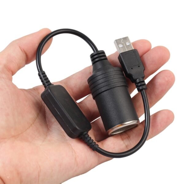 2 PCS Car USB to Cigarette Lighter Socket 5V to 12V Boost Power Adapter Cable, 60cm, 120cm - Image 7