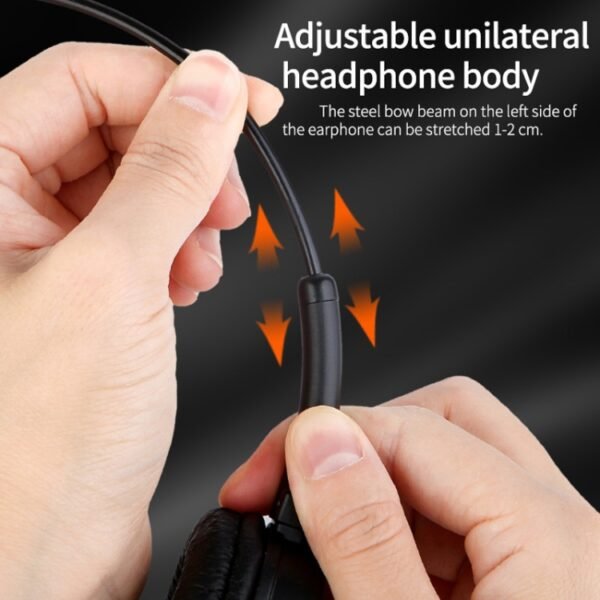 DANYIN BH69 Unilateral Bluetooth Business Talk Headset Customer Service Wireless Voice Wheat, BH69 Black - Image 5