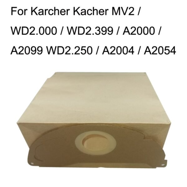 5PCS Paper Bag Waste for Karcher WD2250 / A2004 / A2054 / MV2 Vacuum Cleaner Accessories - Image 5