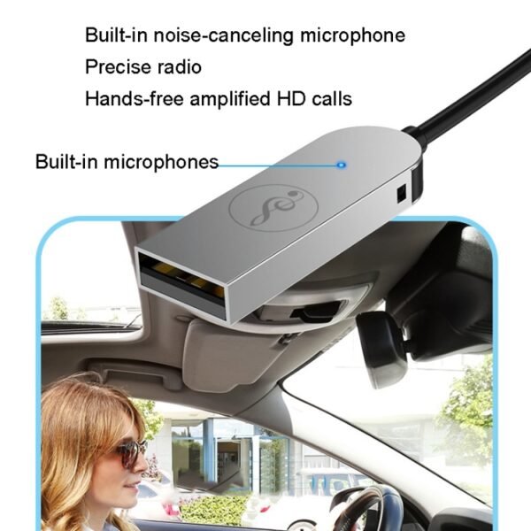 AUX Car Bluetooth Receiver Adapter 3.5mm Audio Receiver - Image 3