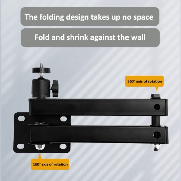 Wall-mounted Projector Bracket Foldable Telescopic Arm Wall Stand - Image 3