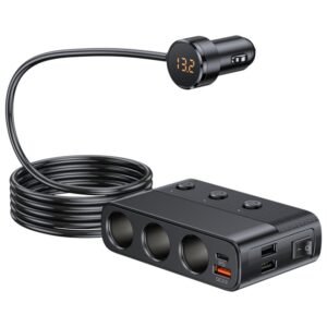Car Cigarette Lighter USB3.0/PD Interface 128W Car Charger