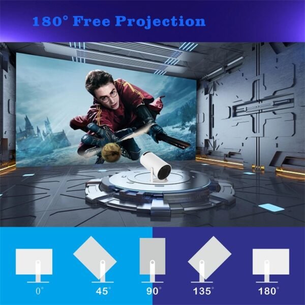 HY300 Smart Projector Android 11.0 System 120 Lumen Portable Projector, US Plug, UK Plug, AU Plug, EU Plug - Image 12